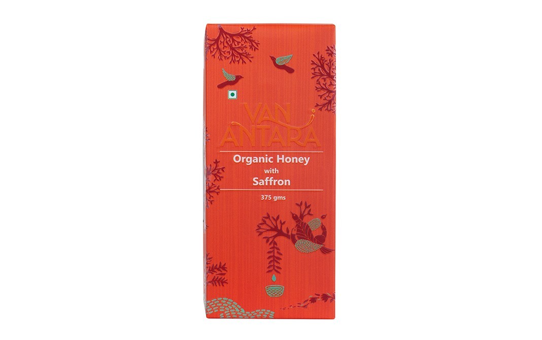 Vanantara Organic Honey with Saffron   Box  375 grams